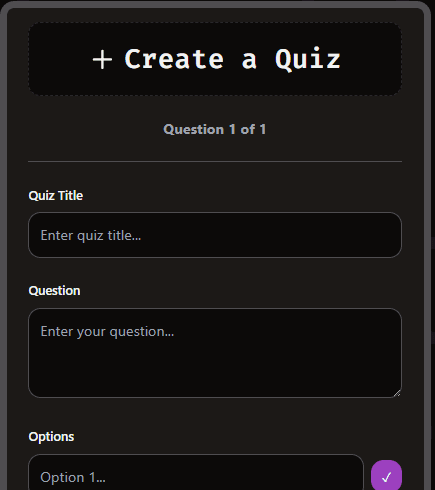 Create your own quizzes